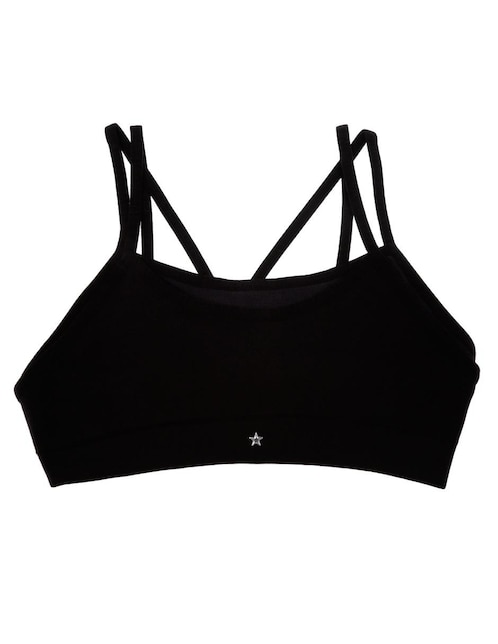 TOP PUNTO BCO SEAMLESS DOBL, XG, NEGRO
