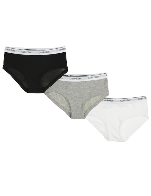 Beca núcleo trimestre Set de panty Calvin Klein de algodón para niña | Liverpool.com.mx