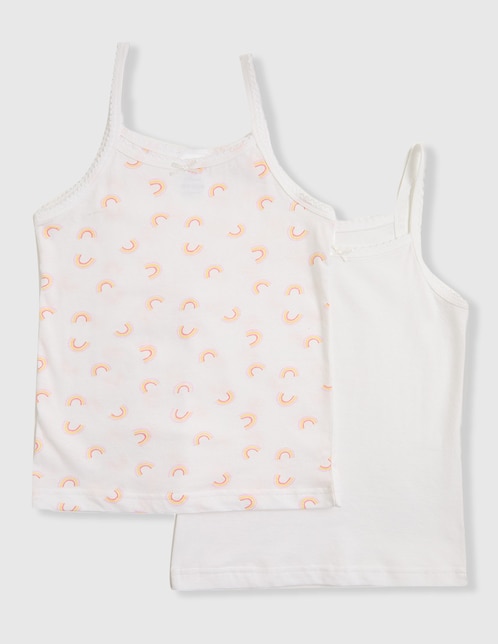 Set camiseta cuello redondo para niña 1