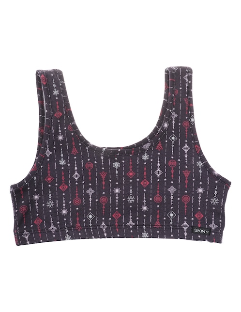 Top navideño Skiny Snow Lover de algodón para niña