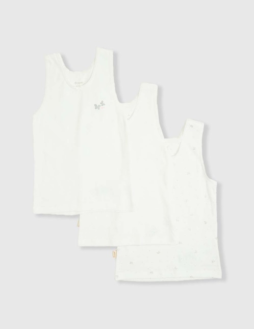 Set camiseta cuello redondo para niña 1