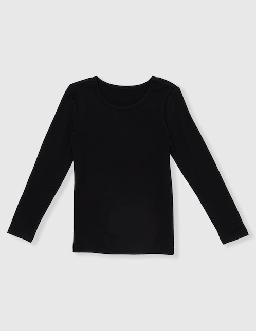 CAMISETA 365 ESSENTIAL POLIÉ, 6, NEGRO