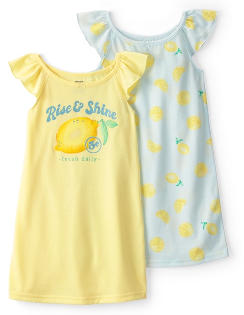 Set de camisón Carter's de algodón para niña