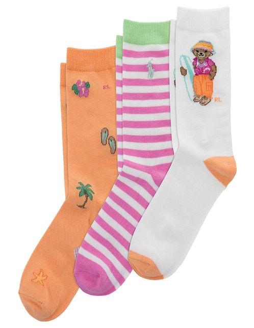 Set de calcetín de algodón para niña 3 pares 1