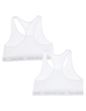 Set top Skiny de algodón para niña