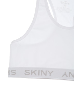 Set top Skiny de algodón para niña
