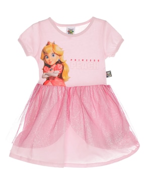 Camisón Mario Bros Princesa Peach De Algodón Para Bebé Niña