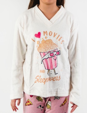 Conjunto pijama Stuffy Palomitas para niña