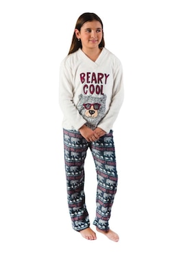 Conjunto pijama Stuffy Oso Cool para niña