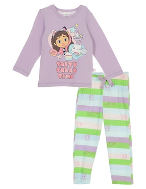 Conjunto Pijama Gabby's Doll House Gaby Tasty Para Niña