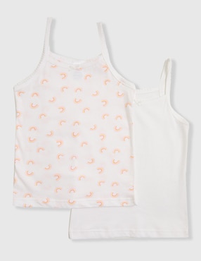 Set camiseta cuello redondo Matt & Megan para niña