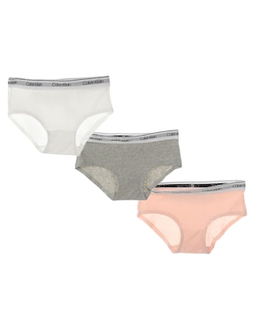 Set Calzón Calvin Klein De Algodón Para Niña