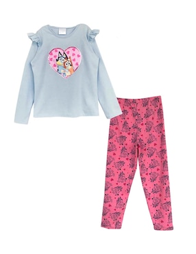 Conjunto Pijama Bluey Para Niña