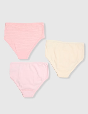 Set calzón Baby Creysi de algodón para niña