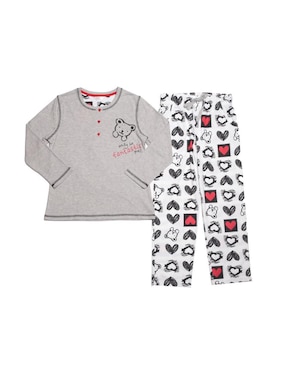 Conjunto pijama whispers oso para niña