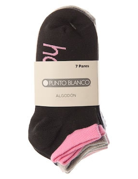 Set de tin Punto Blanco de algodón para niña 7 pares