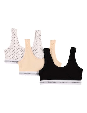 Set Top Calvin Klein de algodón para niña