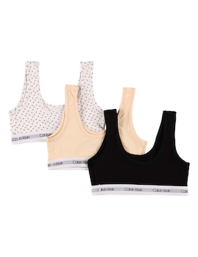 Set Top Calvin Klein de algodón para niña
