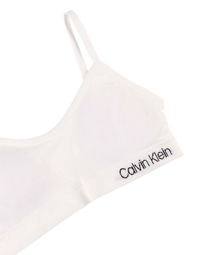 Set Brassiere Calvin Klein copa removible seamless para niña