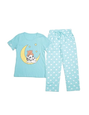 Conjunto pijama Whispers osos y luna para niña