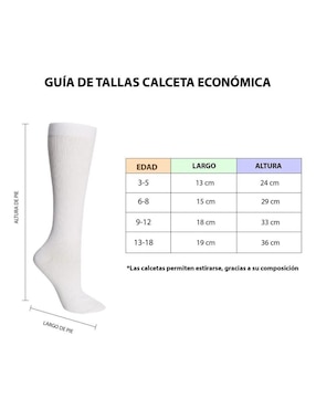 Set de calceta Don Calcetín de algodón para niña 6 pares
