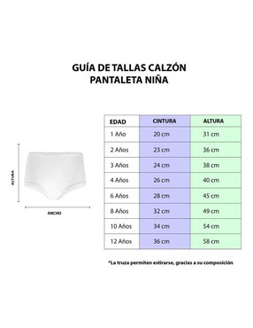 Set calzón Don Calcetín de algodón para niña