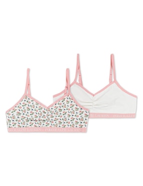 Set bralette Polo Ralph Lauren sin copa para niña