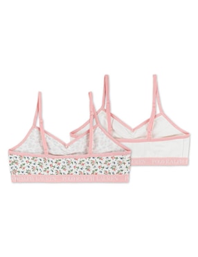 Set bralette Polo Ralph Lauren sin copa para niña
