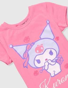 Conjunto pijama Hello Kitty Kuromi Smile para niña