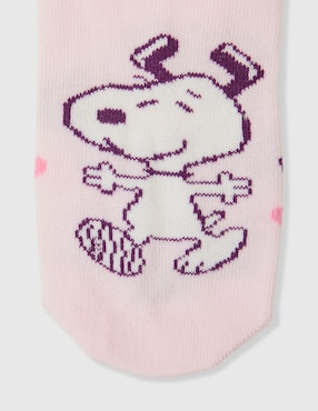 Set de tin Peanuts Baby Creysi Snoopy y Woodstock de algodón para niña 2 pares
