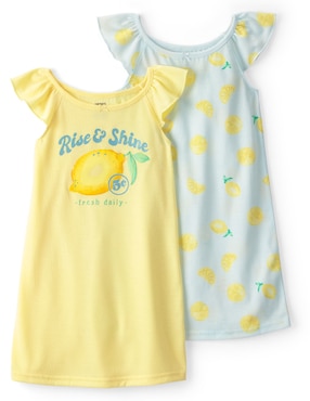 Set de camisón Carter's de algodón para niña