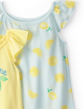 Set de camisón Carter's de algodón para niña