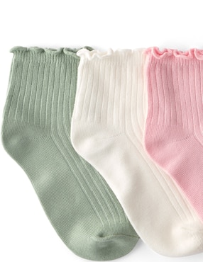 Set de calceta Carter's de algodón para niña 6 pares