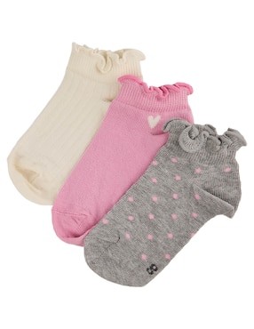 Set de tín Punto Blanco de algodón para niña 3 pares