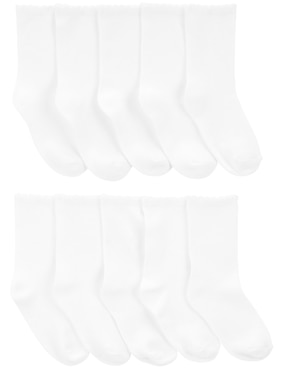Set de calceta Carter's de algodón para niña 10 pares