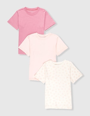 Set camiseta cuello redondo Baby Creysi para niña