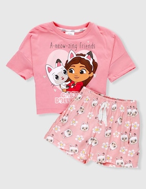 Conjunto pijama Gabby's Dollhouse Pandy Flowers para niña