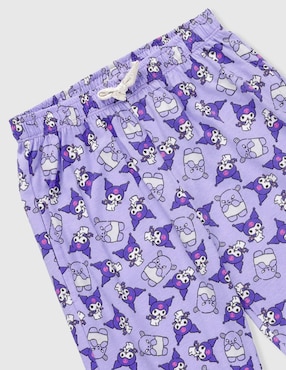 Conjunto pijama Kuromi para niña