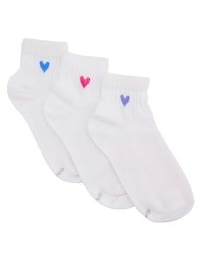 Set de tín Punto Blanco de algodón para niña 3 pares