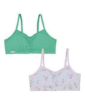 Set Top Skiny Sweet Cherry de algodón para niña