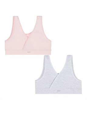 Set Top Skiny Coquette de algodón para niña