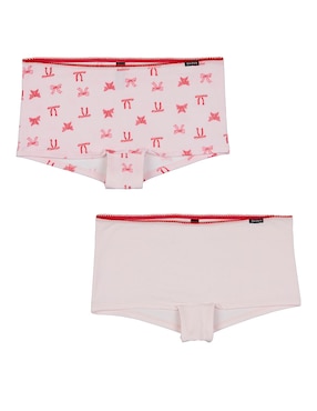 Set bóxer Skiny de algodón para niña