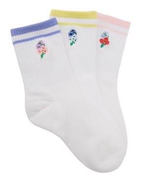 Set de calcetín Old Navy de algodón para niña 3 pares