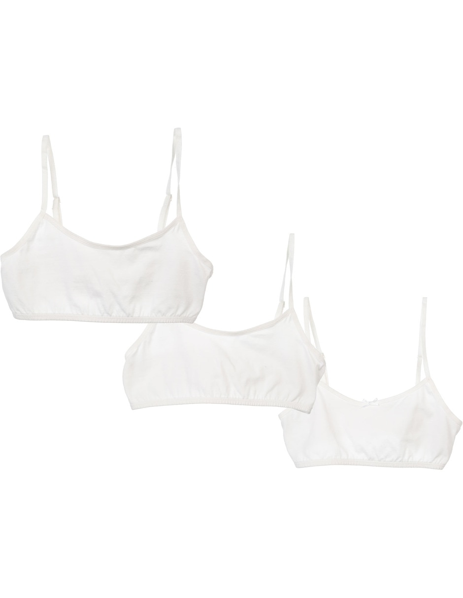Set corpiño de algodón para niña Set corpiño de algodón para niña