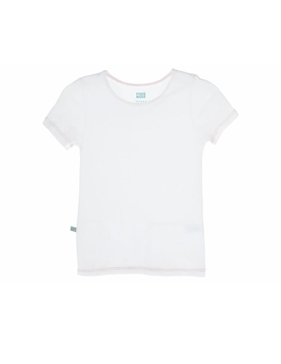 Camiseta cuello redondo para niña
