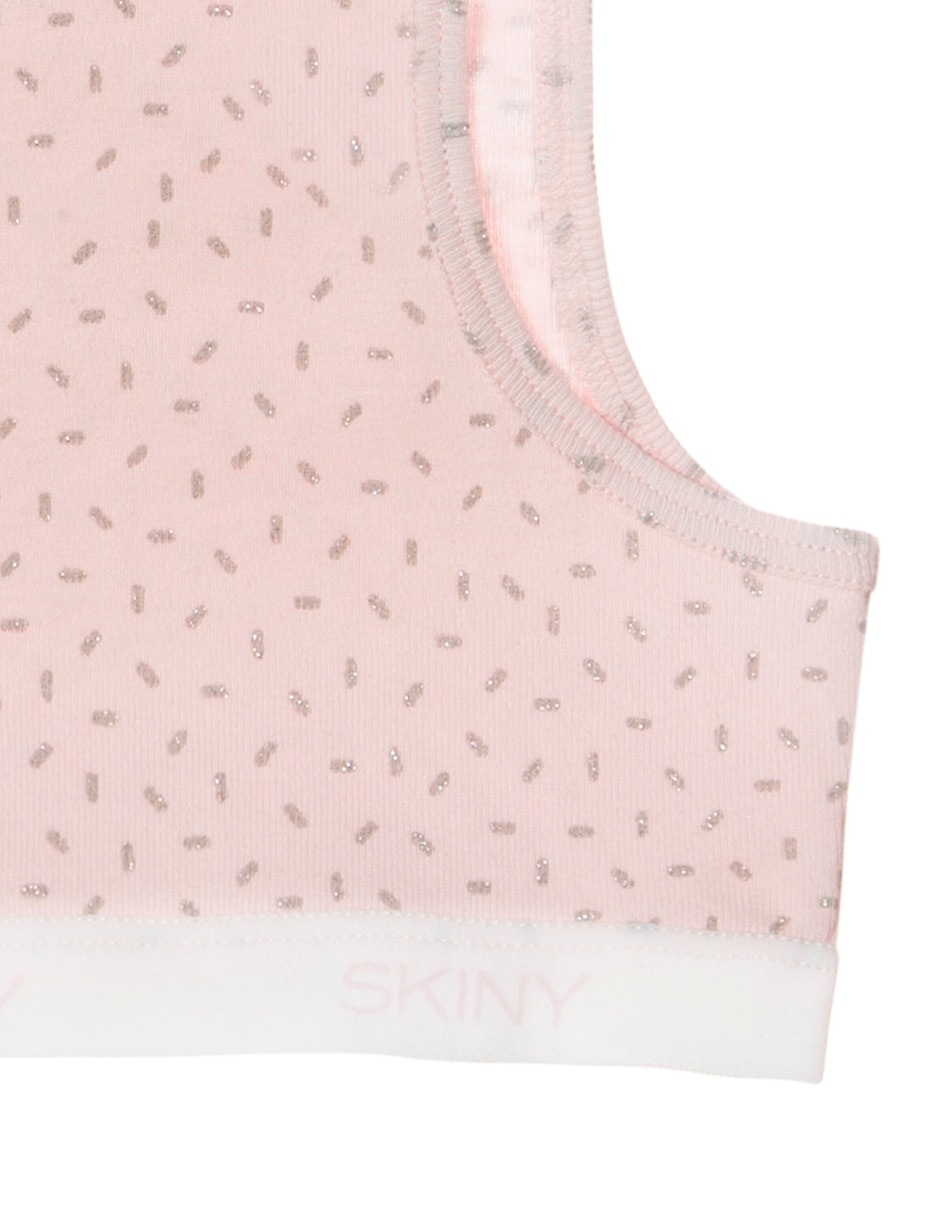 TOP SKINY TOP NATURAL COTTO, 8, BLANCO