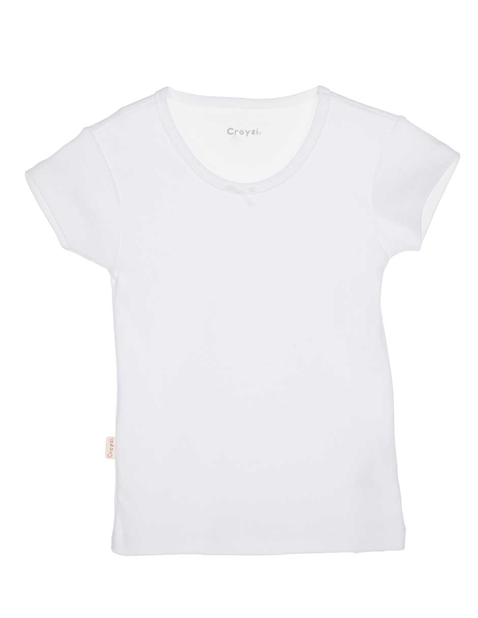Camiseta cuello redondo para niña