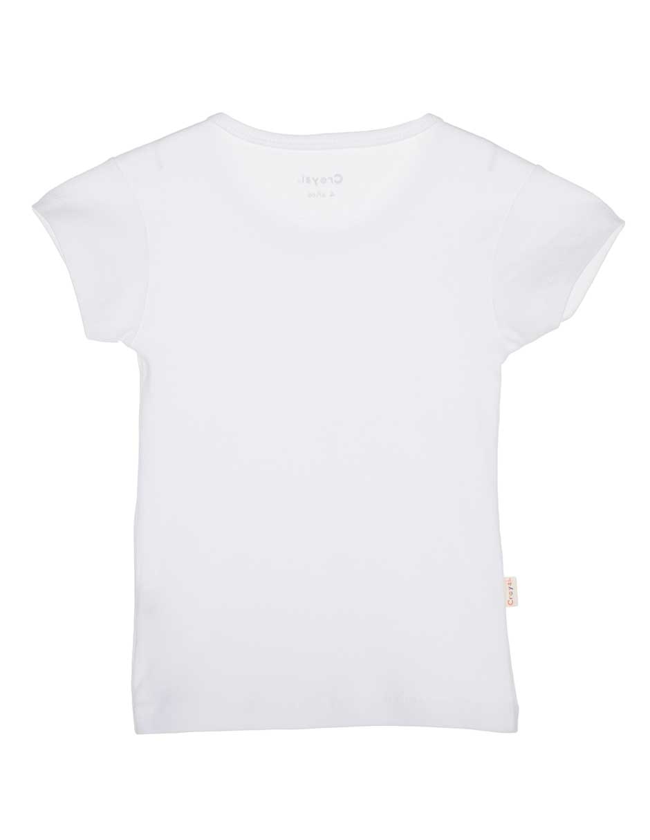 Camiseta cuello redondo para niña 2