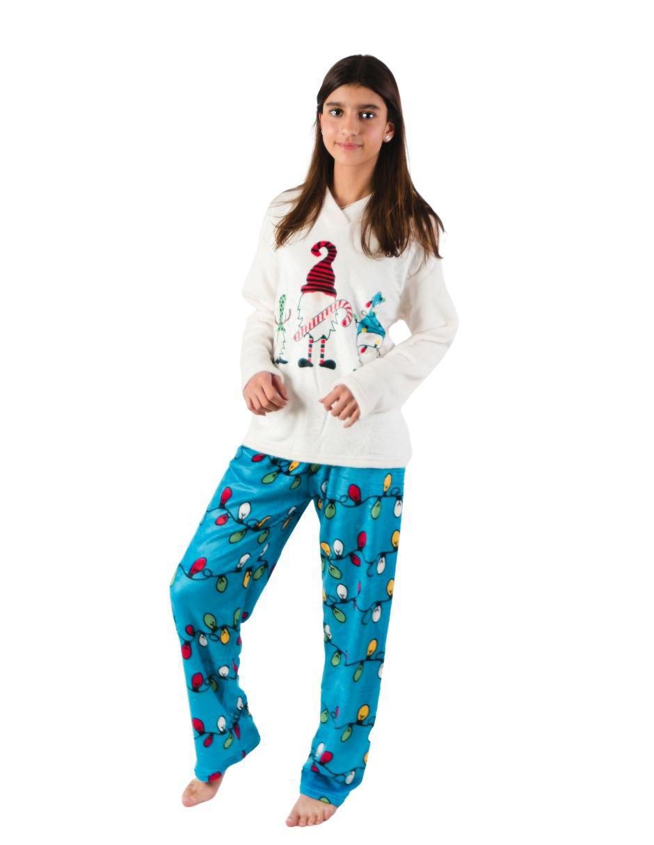 Dormir Pijamas Calientitas Para NiÃ±as Conjunto Pijama Stuffy Luces Gnomo  Para Bebé Niña Suburbia