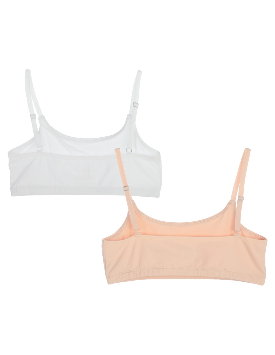 Set corpiño de algodón para niña 2